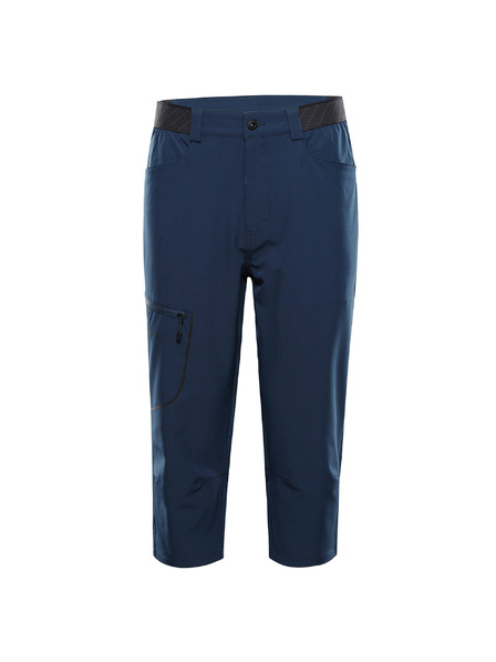 ALPINE PRO Pantaloni softshell scurți pentru bărbați ALPINE PRO WEDER 2 albastru verde-cețos