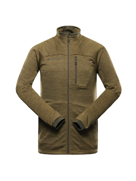 ALPINE PRO Hanorac quick-dry pentru bărbați ALPINE PRO ONNEC 3 turtle green