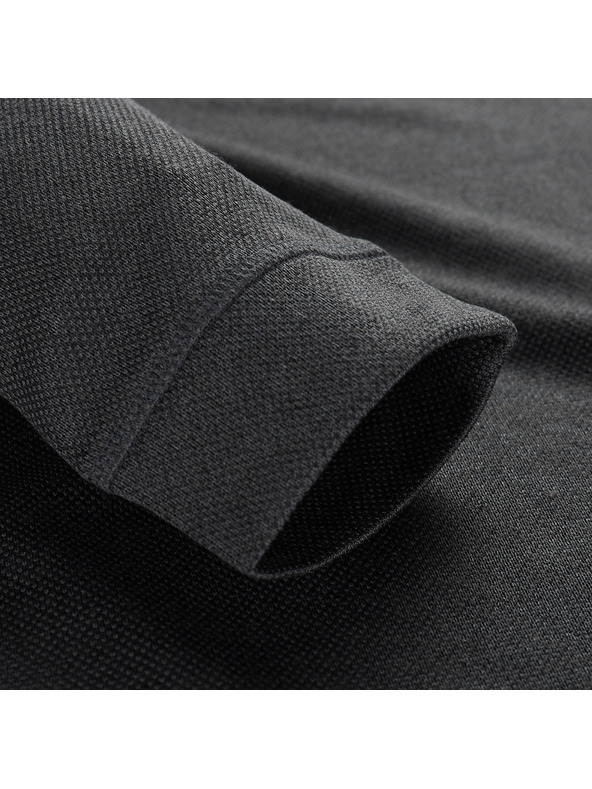 ALPINE PRO Tricou bărbătesc cu mânecă lungă ALPINE PRO BREK gri închis adevărat