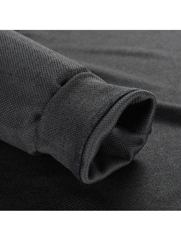 ALPINE PRO Tricou bărbătesc cu mânecă lungă ALPINE PRO BREK gri închis adevărat