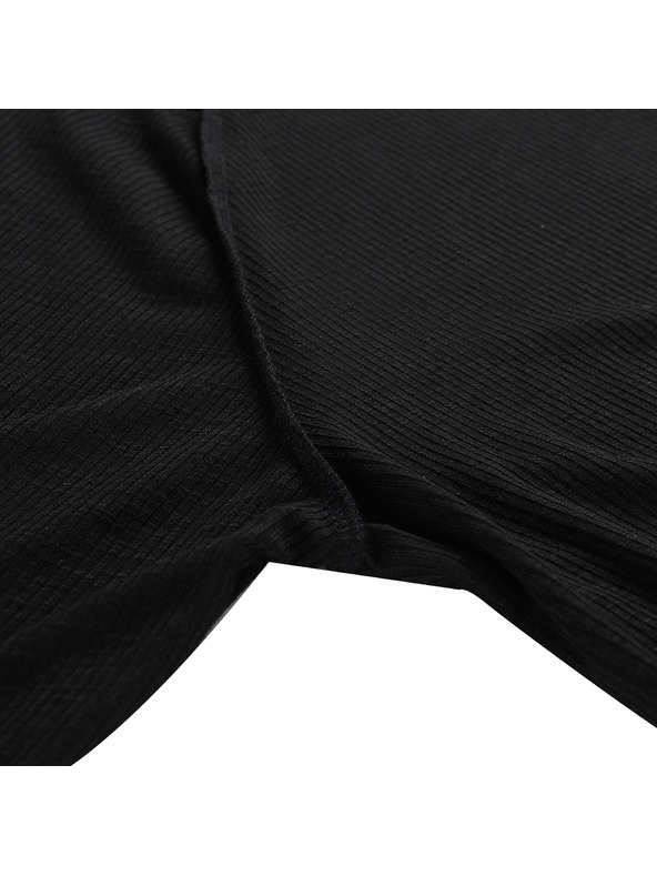 ALPINE PRO Tricou bărbătesc cu mânecă lungă ALPINE PRO LERET negru