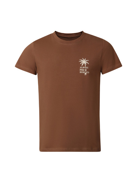 ALPINE PRO Tricou din bumbac pentru bărbați ALPINE PRO SUMEK bizon varianta pb