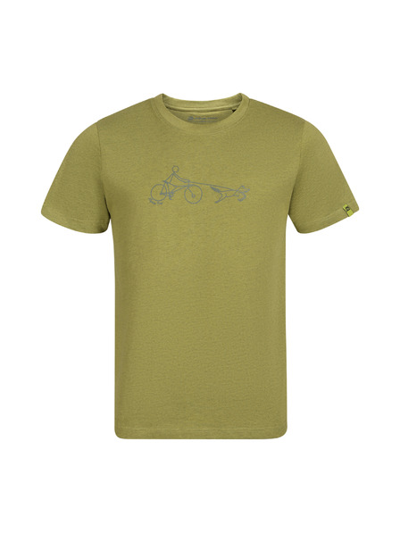 ALPINE PRO Tricou bărbătesc din material nșifonabil ALPINE PRO NOGER green oasis varianta pa