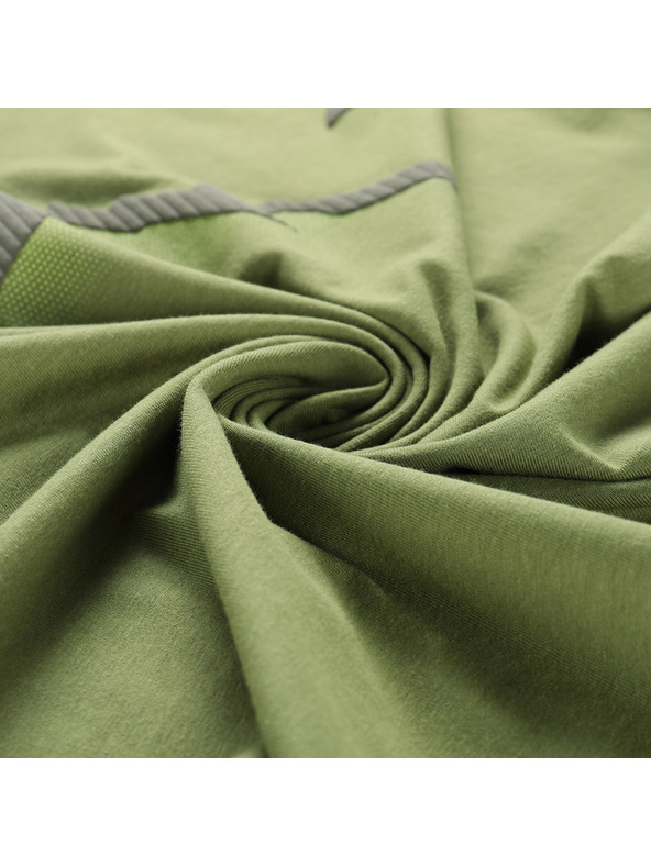ALPINE PRO Tricou pentru bărbați cu tratament cool-dry ALPINE PRO GREM 2 verde țestoasă varianta pe