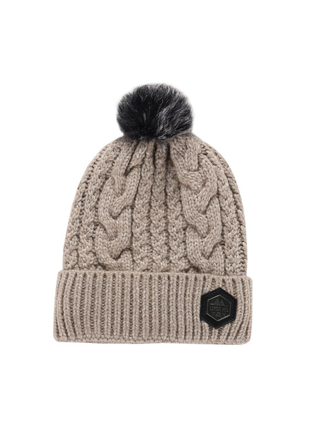 ALPINE PRO Cască de iarnă cu pompom ALPINE PRO ORGE moonbeam