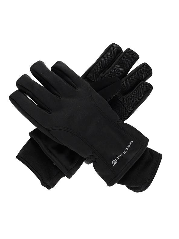 ALPINE PRO Mănuși de schi softshell ALPINE PRO KAHUG negre