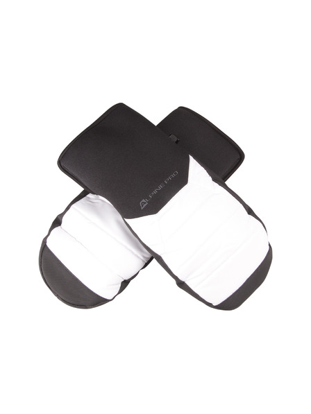 ALPINE PRO Mănuși de schi cu tratament dwr ALPINE PRO NERNE albe