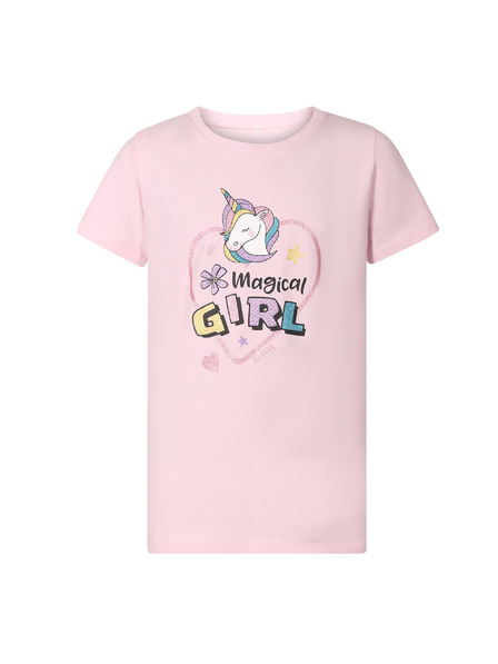 NAX Tricou din bumbac pentru copii nax NAX WERVO light lilac