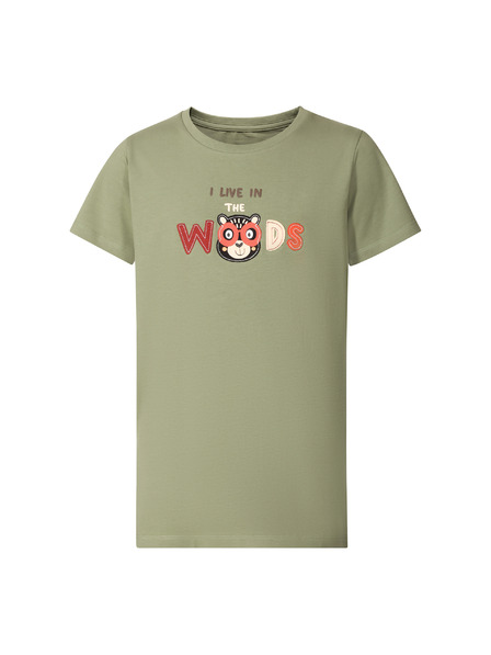 NAX Tricou din bumbac pentru copii nax NAX WERVO oil green