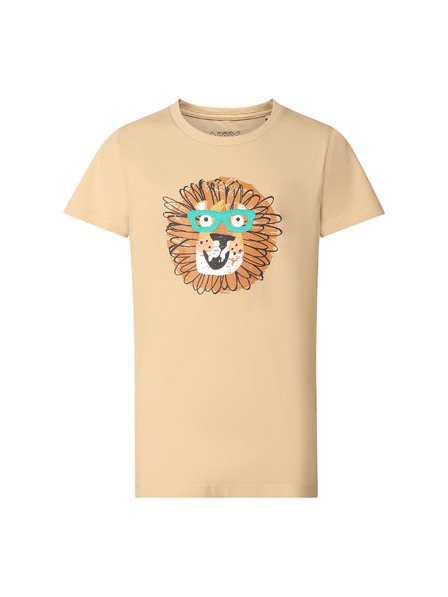 NAX Tricou din bumbac pentru copii nax NAX WERVO camel