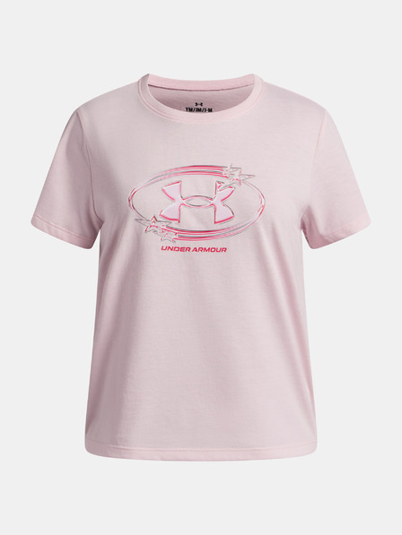 Under Armour Tricou pentru fete Under Armour UA G Star Logo Lockertag SS-PNK