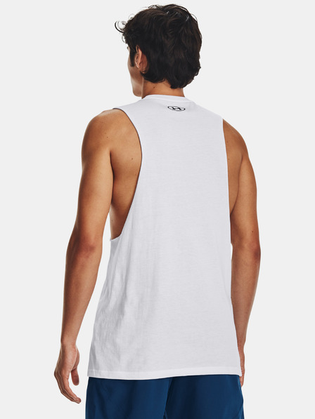Under Armour Maiou pentru bărbați Under Armour UA LEFT CHEST CUT OFF TANK-WHT