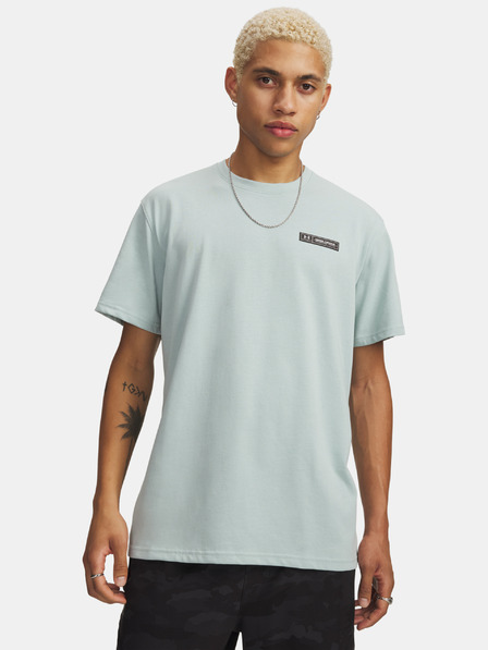 Under Armour Tricou pentru bărbați Under Armour UA HW ARMOUR LABEL SS-BLU