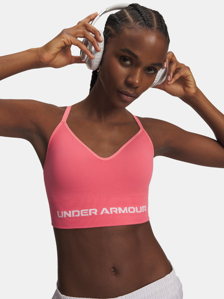 Under Armour Sutien damă Under Armour Vanish Seamless Low Bra-PNK