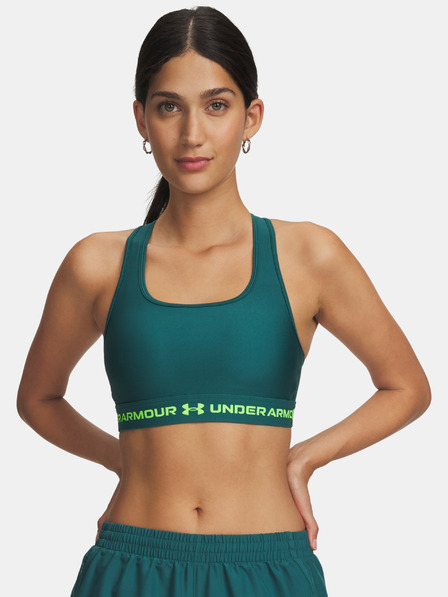 Under Armour Sutien pentru femei Under Armour Crossback Mid Bra-GRN