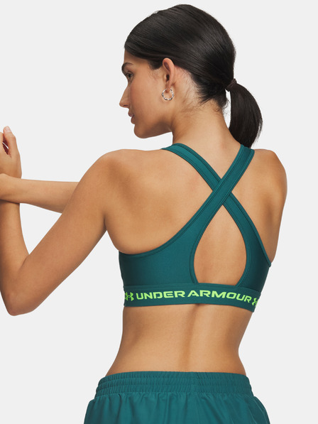 Under Armour Sutien pentru femei Under Armour Crossback Mid Bra-GRN