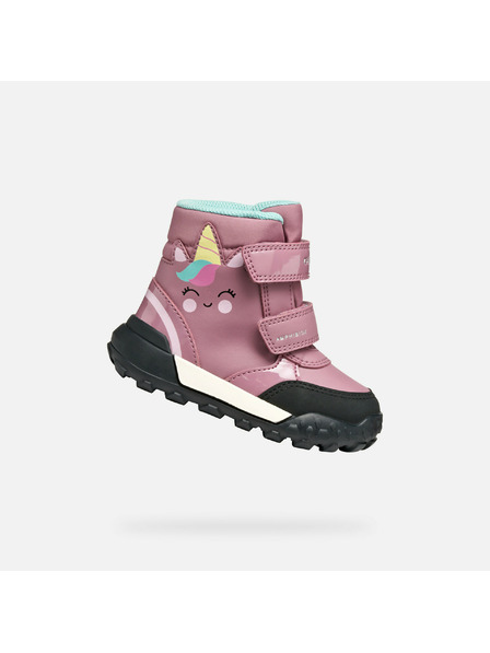 Geox Pantofi roz pentru primii pași Geox Trekkyup B AB