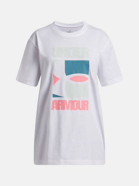 Under Armour Tricou pentru fete Under Armour UA G BLOCK LOGO OS SS