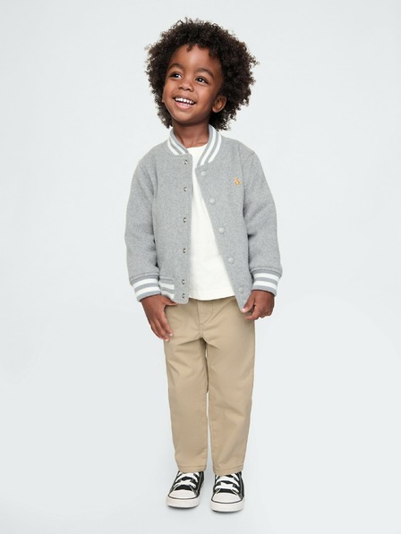 GAP Pantaloni khaki bebe cu pliuri GAP