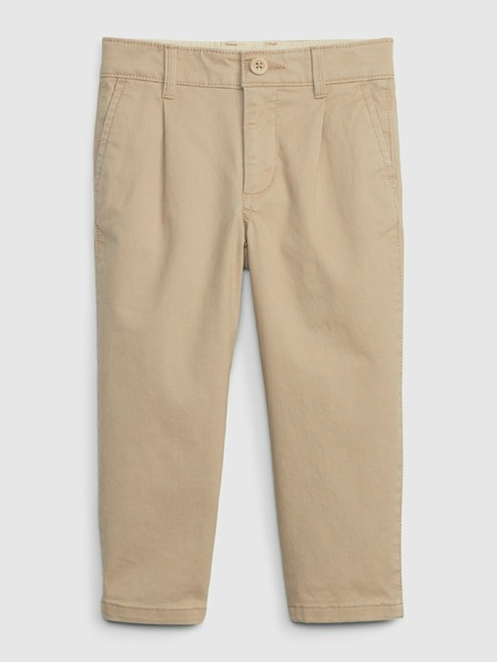GAP Pantaloni khaki bebe cu pliuri GAP