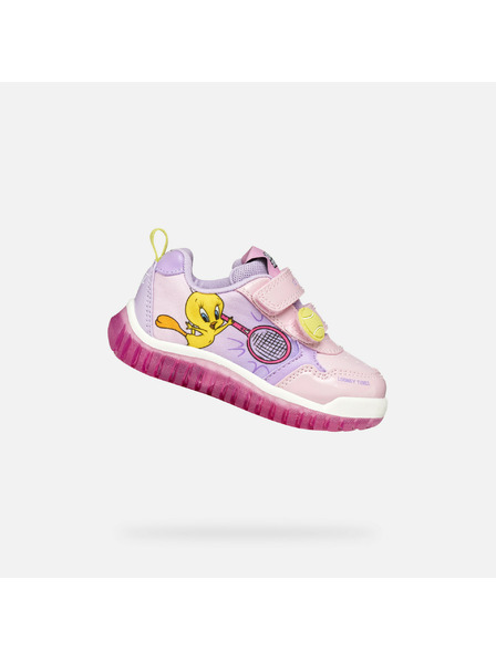 Geox Adidași roz luminoși pentru fete Geox Lightyloo