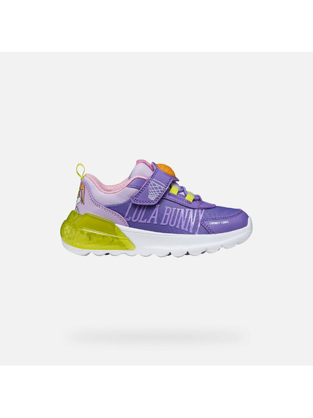 Geox Adidași violet luminoși pentru fete Geox Activart Illuminus