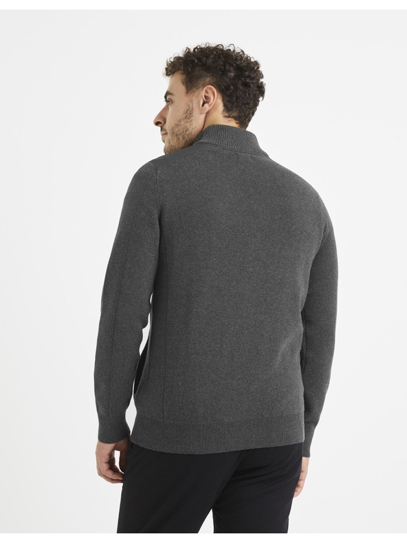 Celio Pulover basic gri închis Celio Vemilano