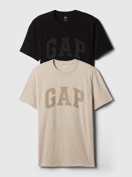 GAP Tricou din bumbac cu logo 2 bucăți GAP