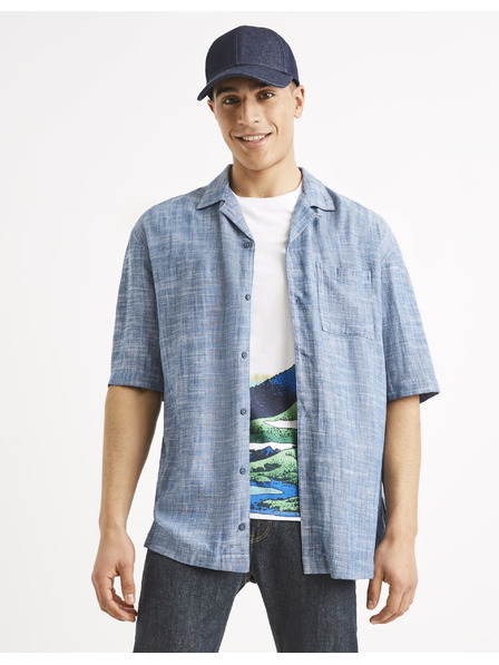 Celio Cămașă bărbătească albastră cu dungi Celio Tallinn