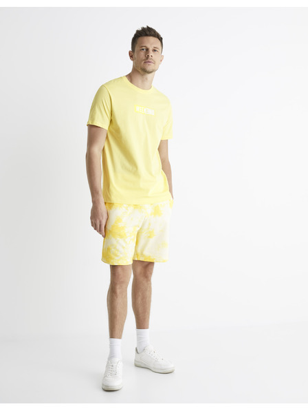 Celio Pantaloni scurți galbeni batik Celio Botache