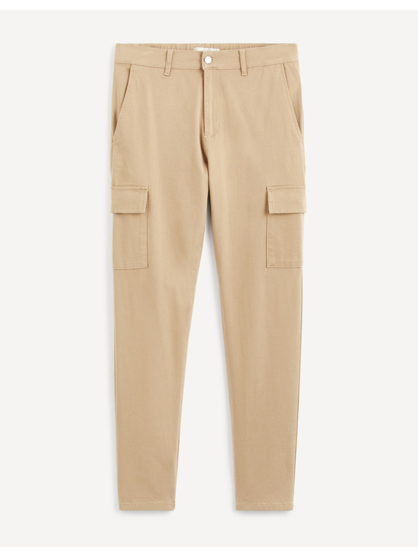 Celio Pantaloni scurți bej cu buzunare pentru bărbați Celio Cargo Ronar