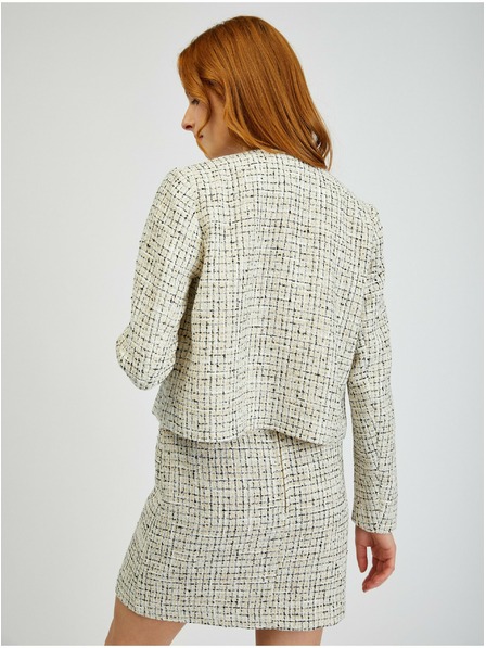 Orsay Jachetă de damă crem cu model ORSAY