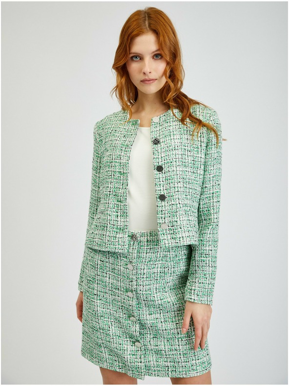 Orsay Jachetă verde cu model ORSAY de dama
