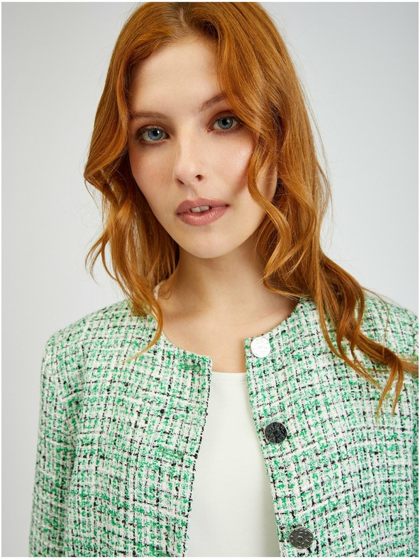 Orsay Jachetă verde cu model ORSAY de dama