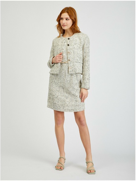 Orsay Rochie de damă crem cu model cu curea ORSAY