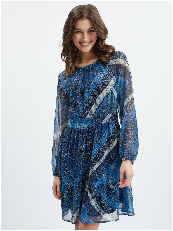Orsay Rochie de damă albastru închis cu model ORSAY