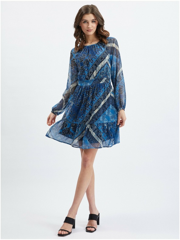 Orsay Rochie de damă albastru închis cu model ORSAY