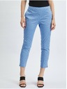 Orsay Pantaloni trei sferturi de damă albaștri cu buline ORSAY