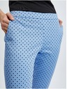 Orsay Pantaloni trei sferturi de damă albaștri cu buline ORSAY