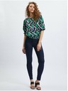 Orsay Bluză de damă cu model negru-verde ORSAY