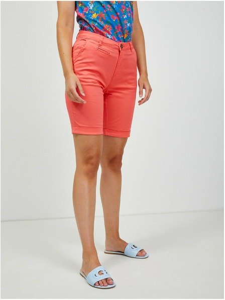 Orsay Pantaloni scurți chino coral ORSAY