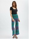Orsay Pantaloni de damă cu model roz-verde ORSAY