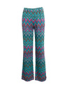Orsay Pantaloni de damă cu model roz-verde ORSAY