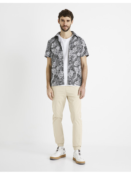 Celio Cămașă cu model alb și negru pentru bărbați Celio Daprinti