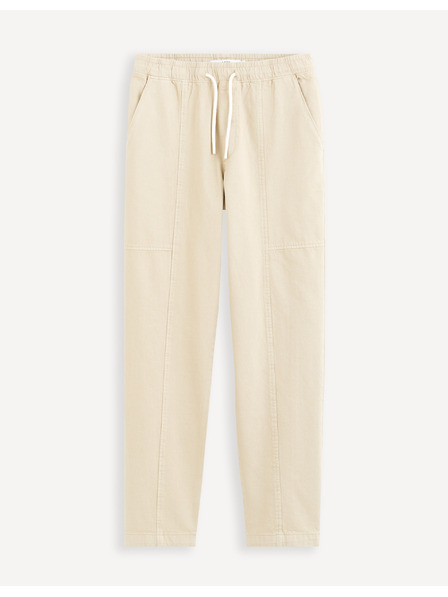 Celio Pantaloni cropped crem pentru bărbați Celio Dorust