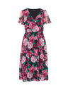 Orsay Rochie florala damă neagră și roz ORSAY
