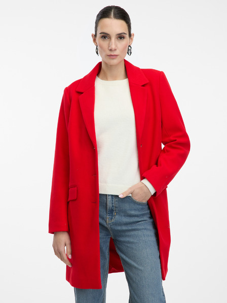 Orsay Palton roșu de damă ORSAY