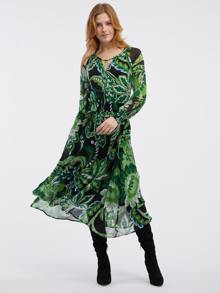 Orsay Rochie cu model floral verde pentru femei ORSAY