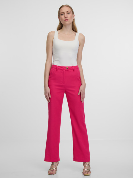 Orsay Pantaloni evazați de damă roz închis ORSAY