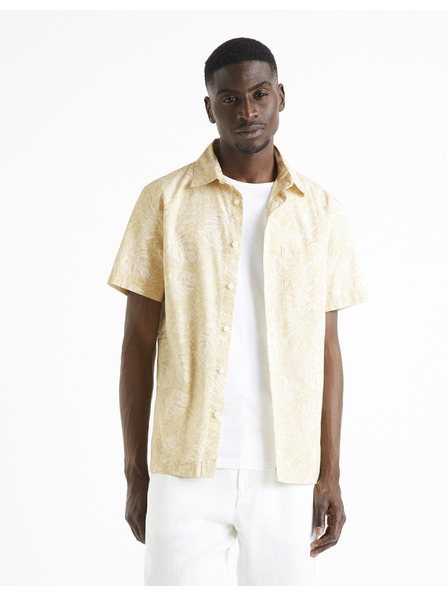 Celio Cămașă cu model bej pentru bărbați Celio Daprinti